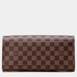 Pre Owned Louis Vuitton Brown Damier Ebene Triana