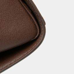 Pre Owned Louis Vuitton Brown Damier Ebene Triana