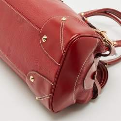 Pre Owned Louis Vuitton Red Suhali Leather Le Radieux Bag