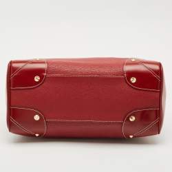 Pre Owned Louis Vuitton Red Suhali Leather Le Radieux Bag