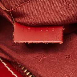 Pre Owned Louis Vuitton Red Suhali Leather Le Radieux Bag