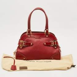 Pre Owned Louis Vuitton Red Suhali Leather Le Radieux Bag