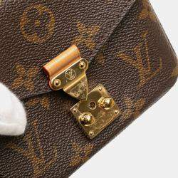 Pre Owned Louis Vuitton Brown Monogram Micro Metis
