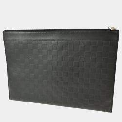 Pre Owned Louis Vuitton Damier Infini Pochette Discovery Clutch Bag