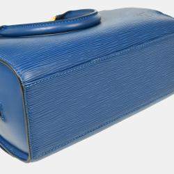 Pre Owned Louis Vuitton Blue Epi Pont Neuf Handbag M52055 MI1908