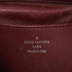 Pre Owned Louis Vuitton Bordeaux Malletage Leather GO-14 PM Bag