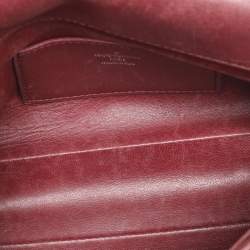 Pre Owned Louis Vuitton Bordeaux Malletage Leather GO-14 PM Bag