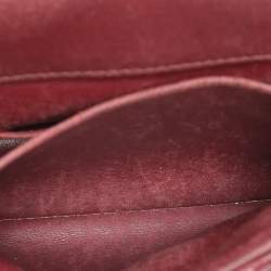 Pre Owned Louis Vuitton Bordeaux Malletage Leather GO-14 PM Bag