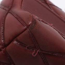 Pre Owned Louis Vuitton Bordeaux Malletage Leather GO-14 PM Bag