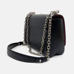 Pre Owned Louis Vuitton Black/Pink Epi Leather Twist MM Bag