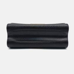 Pre Owned Louis Vuitton Black/Pink Epi Leather Twist MM Bag