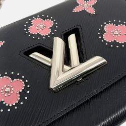 Pre Owned Louis Vuitton Black/Pink Epi Leather Twist MM Bag