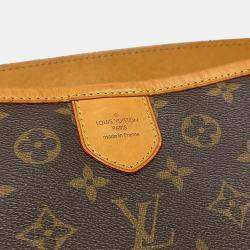 Pre Owned Louis Vuitton Brown Coated Canvas Delightful MM Bag