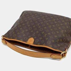 Pre Owned Louis Vuitton Brown Coated Canvas Delightful MM Bag
