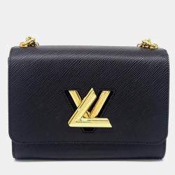 Pre Owned Louis Vuitton Black Leather Epi Twist MM bag