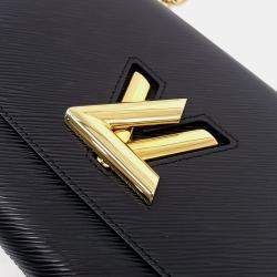 Pre Owned Louis Vuitton Black Leather Epi Twist MM bag