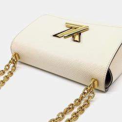 Pre Owned Louis Vuitton Cream Leather Epi Twist MM bag