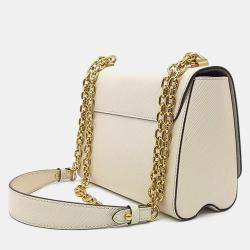 Pre Owned Louis Vuitton Cream Leather Epi Twist MM bag