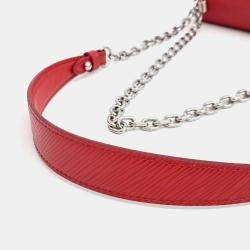 Pre Owned Louis Vuitton Red Epi Leather Epi Twist MM bag