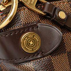 Pre Owned Louis Vuitton Brown Damier Ebene Duomo Hobo
