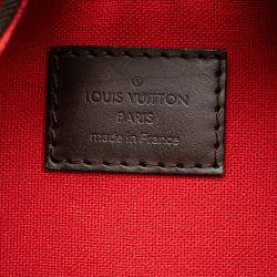 Pre Owned Louis Vuitton Brown Damier Ebene Duomo Hobo
