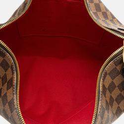 Pre Owned Louis Vuitton Brown Damier Ebene Duomo Hobo