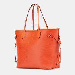 Pre Owned Louis Vuitton Orange Epi Neverfull MM