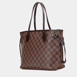 Pre Owned Louis Vuitton Brown Damier Ebene Neverfull PM