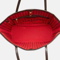 Pre Owned Louis Vuitton Brown Damier Ebene Neverfull PM