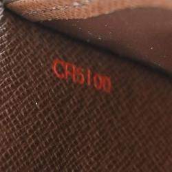 Pre Owned Louis Vuitton Damier Portefeuille Sarah Wallet