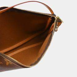 Pre Owned Louis Vuitton Brown Monogram Pochette Accessoires Handbag