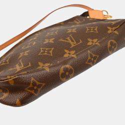 Pre Owned Louis Vuitton Brown Monogram Pochette Accessoires Handbag