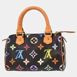 Pre Owned Louis Vuitton Multicolor Mini Speedy Handbag