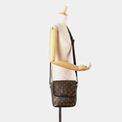 Pre Owned Louis Vuitton Brown Monogram Macassar Bass PM