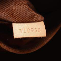 Pre Owned Louis Vuitton Alma PM Handbag  Monogram Canvas Leather Brown