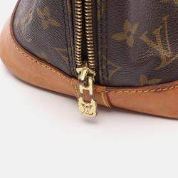 Pre Owned Louis Vuitton Alma PM Handbag  Monogram Canvas Leather Brown