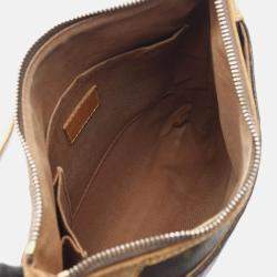 مملوكة مسبقًا حقيبة كتف لويس فويتون أوديون بني كانفاس مونوغرام صغير