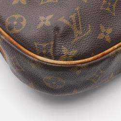 مملوكة مسبقًا حقيبة كتف لويس فويتون أوديون بني كانفاس مونوغرام صغير