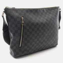 Pre Owned Louis Vuitton Mick Mm Crossbody Shoulder Bag Damier Graphite Black