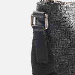 Pre Owned Louis Vuitton Mick Mm Crossbody Shoulder Bag Damier Graphite Black