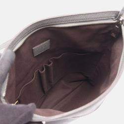 Pre Owned Louis Vuitton Sasha Shoulder Crossbody Bag  Taiga Leather Gray Gres