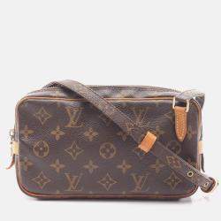 Pre Owned Louis Vuitton Pochette Marly Bandouliere Crossbody Shoulder Bag  Monogram