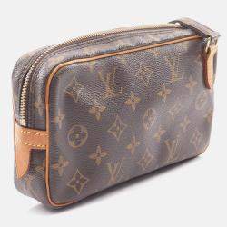 Pre Owned Louis Vuitton Pochette Marly Bandouliere Crossbody Shoulder Bag  Monogram