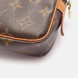 Pre Owned Louis Vuitton Pochette Marly Bandouliere Crossbody Shoulder Bag  Monogram