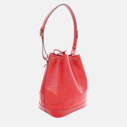 Pre Owned Louis Vuitton Noe Red Epi Leather Shoulder Bag