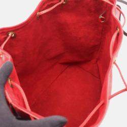 Pre Owned Louis Vuitton Noe Red Epi Leather Shoulder Bag