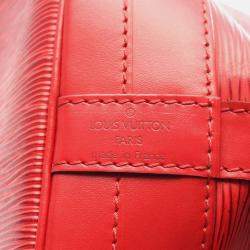 Pre Owned Louis Vuitton Noe Red Epi Leather Shoulder Bag