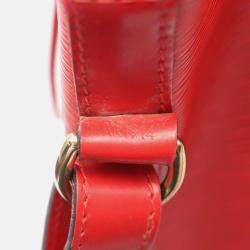 Pre Owned Louis Vuitton Noe Red Epi Leather Shoulder Bag