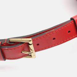 Pre Owned Louis Vuitton Noe Red Epi Leather Shoulder Bag