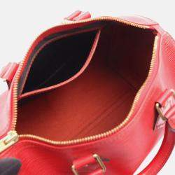 Pre Owned Louis Vuitton Speedy 25 Handbag Epi Leather Castilian Red